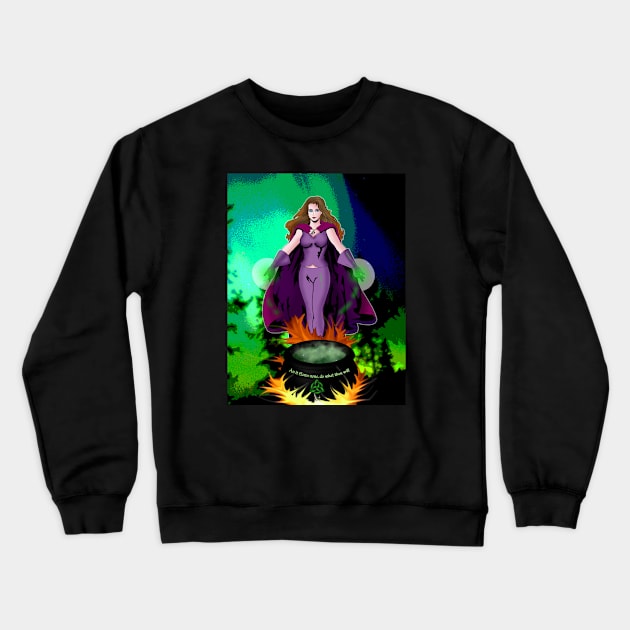 Harm None Crewneck Sweatshirt by lytebound